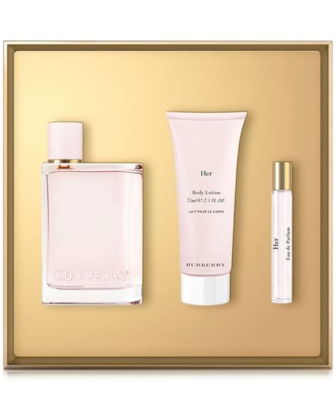 macy's burberry her gift set|Burberry Her perfume gift set.